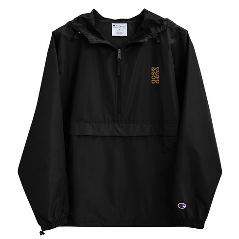 1STAR Coaches &God Vertical Zest Embroidered Champion Packable Jacket